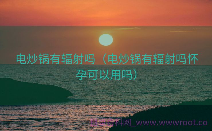电炒锅有辐射吗（电炒锅有辐射吗怀孕可以用吗）