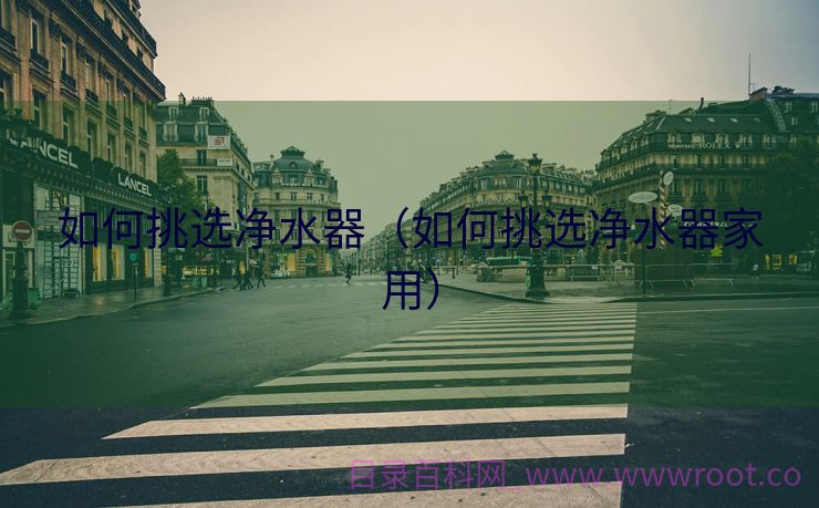 如何挑选净水器（如何挑选净水器家用）