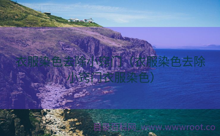 衣服染色去除小窍门（衣服染色去除小窍门衣服染色）