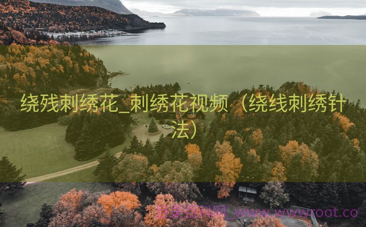 绕残刺绣花_刺绣花视频（绕线刺绣针法）