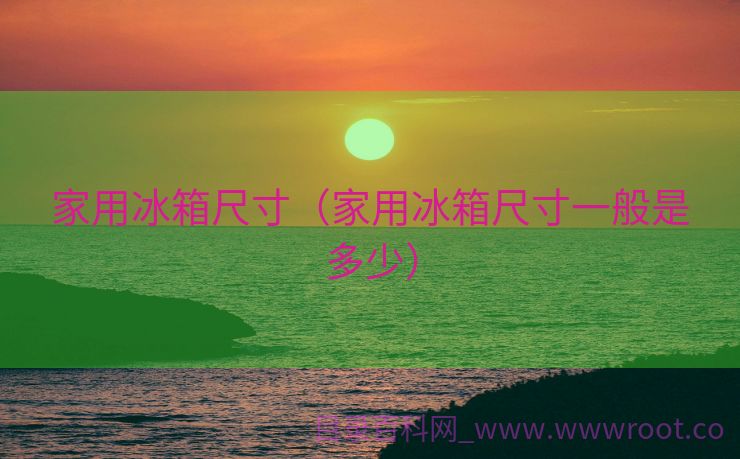 家用冰箱尺寸（家用冰箱尺寸一般是多少）