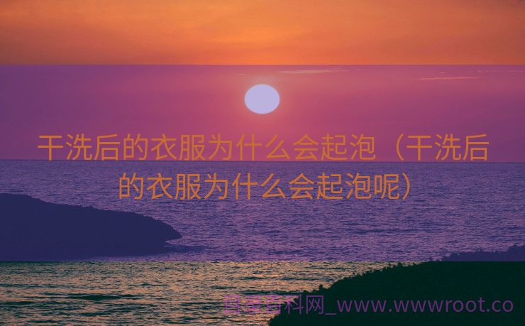 干洗后的衣服为什么会起泡（干洗后的衣服为什么会起泡呢）