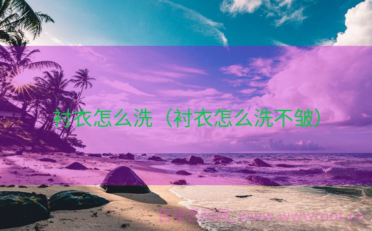 衬衣怎么洗（衬衣怎么洗不皱）