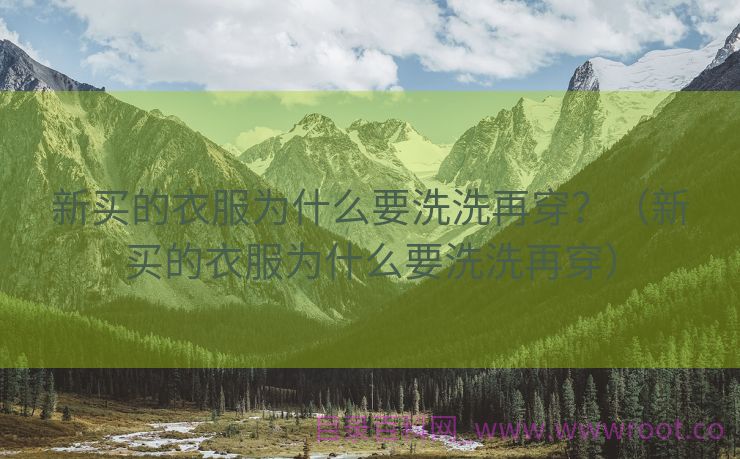 新买的衣服为什么要洗洗再穿？（新买的衣服为什么要洗洗再穿）