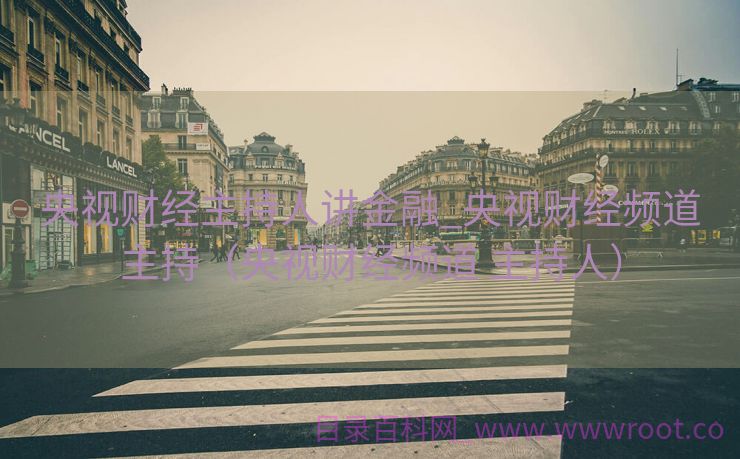 央视财经主持人讲金融_央视财经频道主持（央视财经频道 主持人）