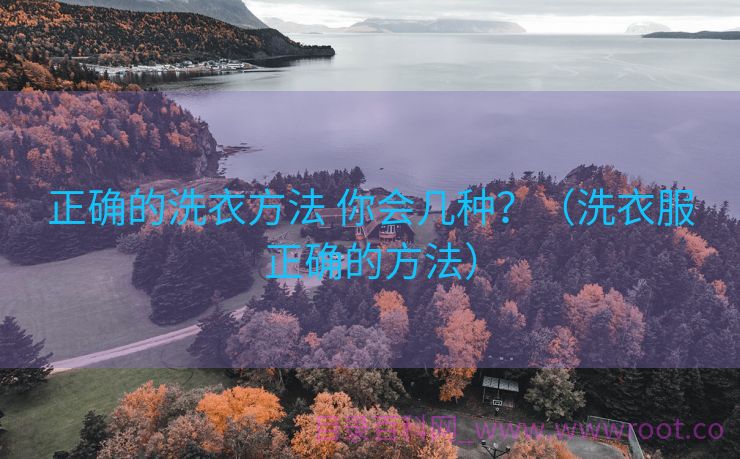 正确的洗衣方法 你会几种？（洗衣服正确的方法）