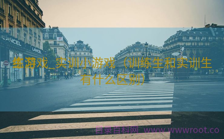 练习
生游戏_实训小游戏（训练生和实训生有什么区别）