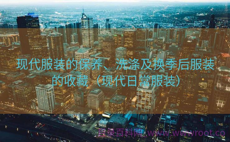 现代服装的保养、洗涤及换季后服装的收藏（现代日常服装）