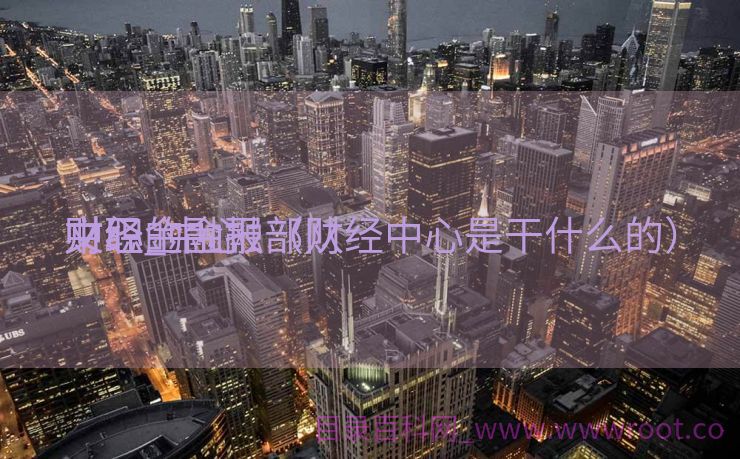 中心
财经金融报部队
文职_中心
财经的金融（财经中心是干什么的）
