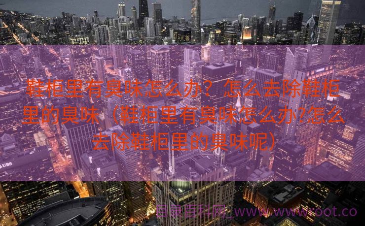 鞋柜里有臭味怎么办？怎么去除鞋柜里的臭味（鞋柜里有臭味怎么办?怎么去除鞋柜里的臭味呢）