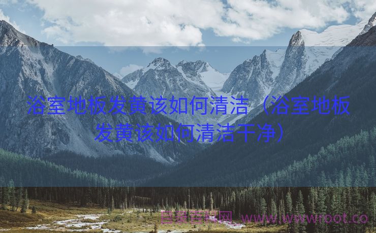 浴室地板发黄该如何清洁（浴室地板发黄该如何清洁干净）