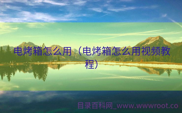 电烤箱怎么用（电烤箱怎么用视频教程）