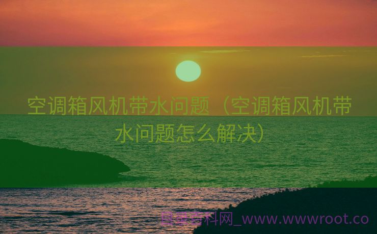 空调箱风机带水问题（空调箱风机带水问题怎么解决）